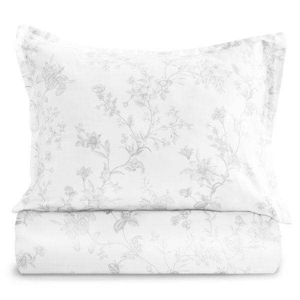 Birch Lane™ Barbet Cotton Sateen Floral Duvet Cover Set & Reviews Wayfair